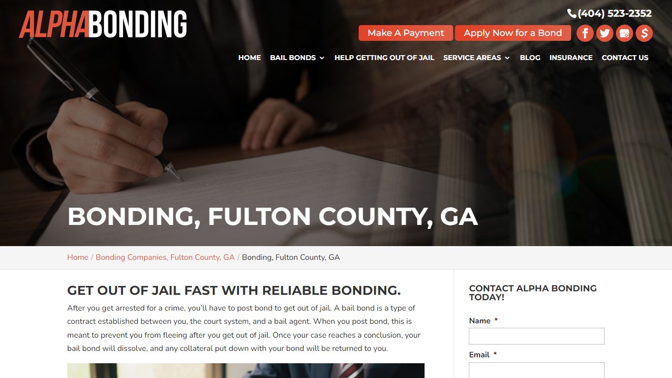 Bonding, Fulton County, GA | Alpha Bonding